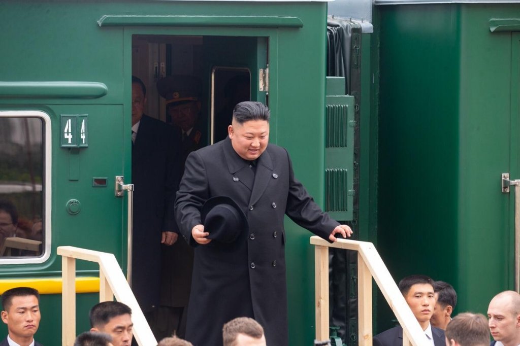 Встреча Ким Чен Ына на станции Хасан
