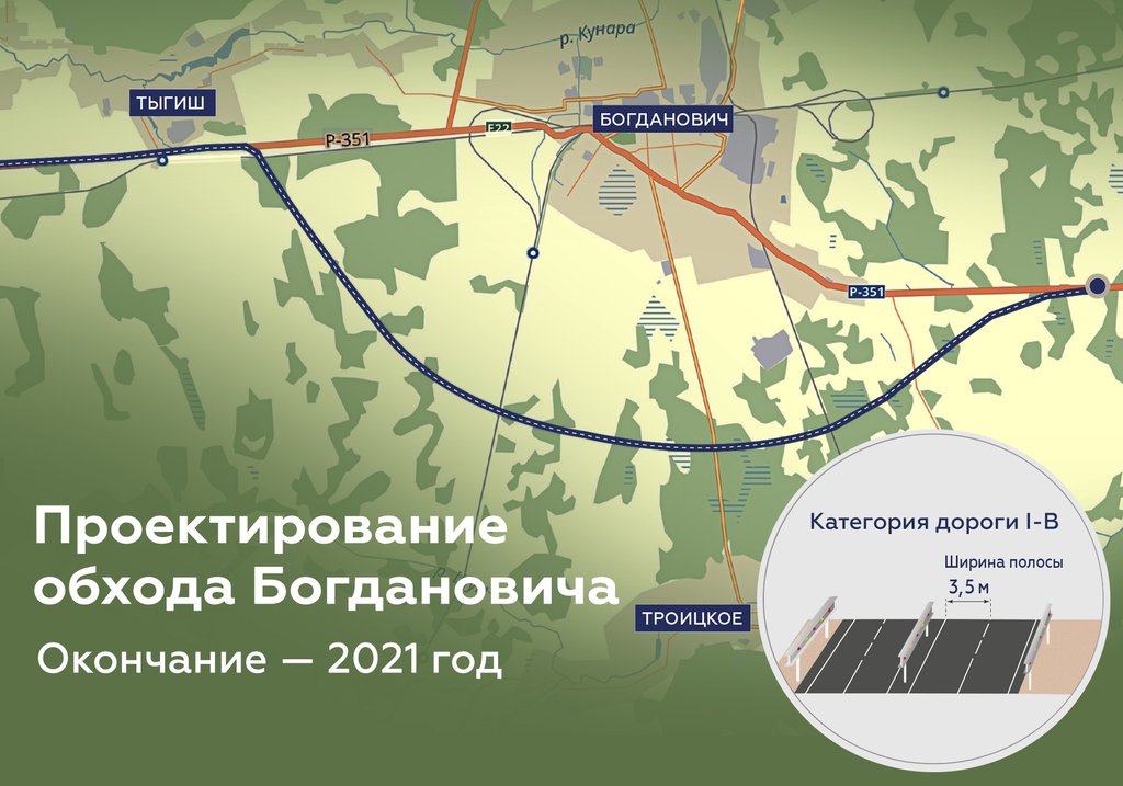 Реконструкция трассы Р-351 Екатеринбург – Тюмень