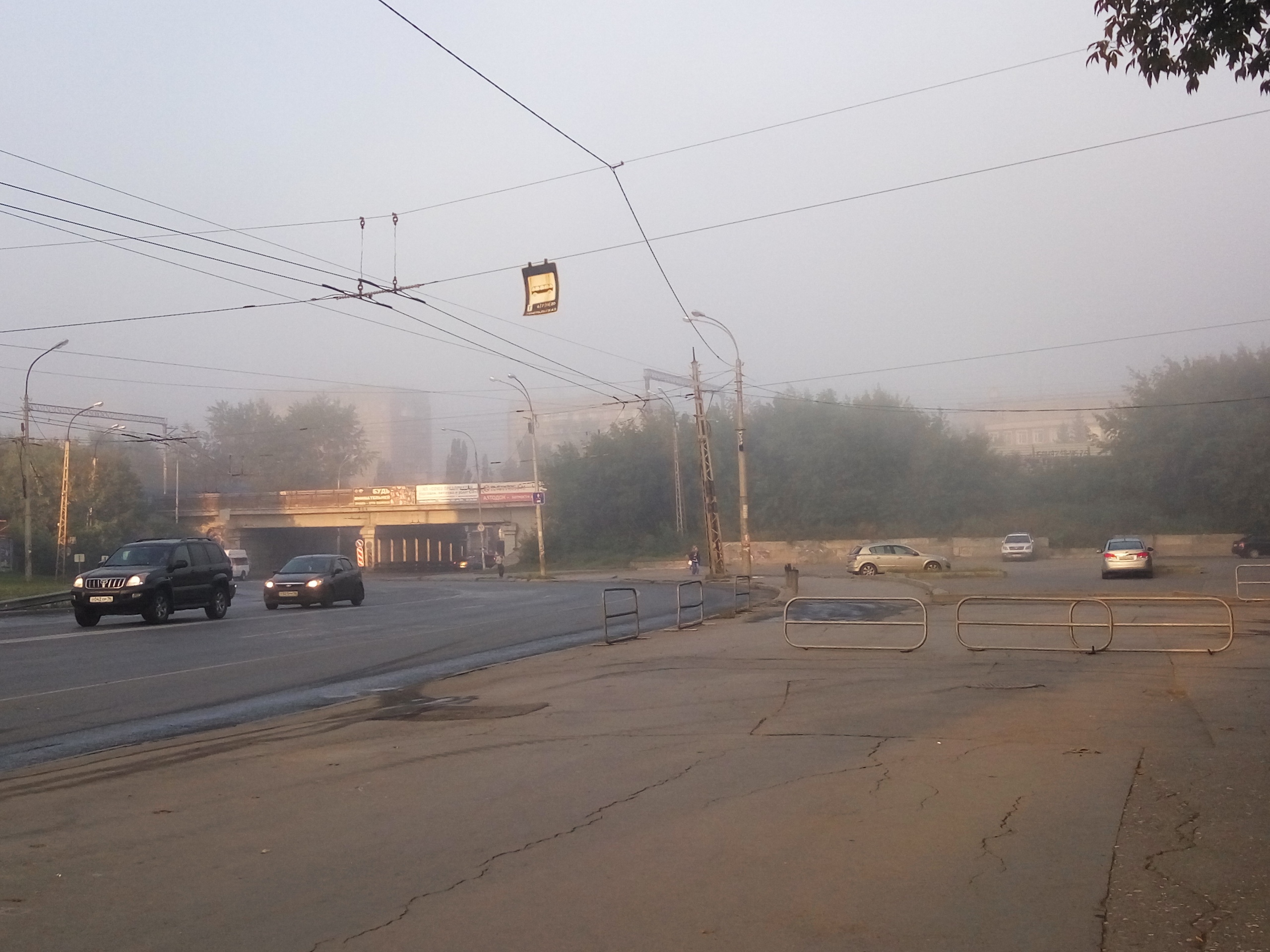 Утренний туман в Екатеринбурге