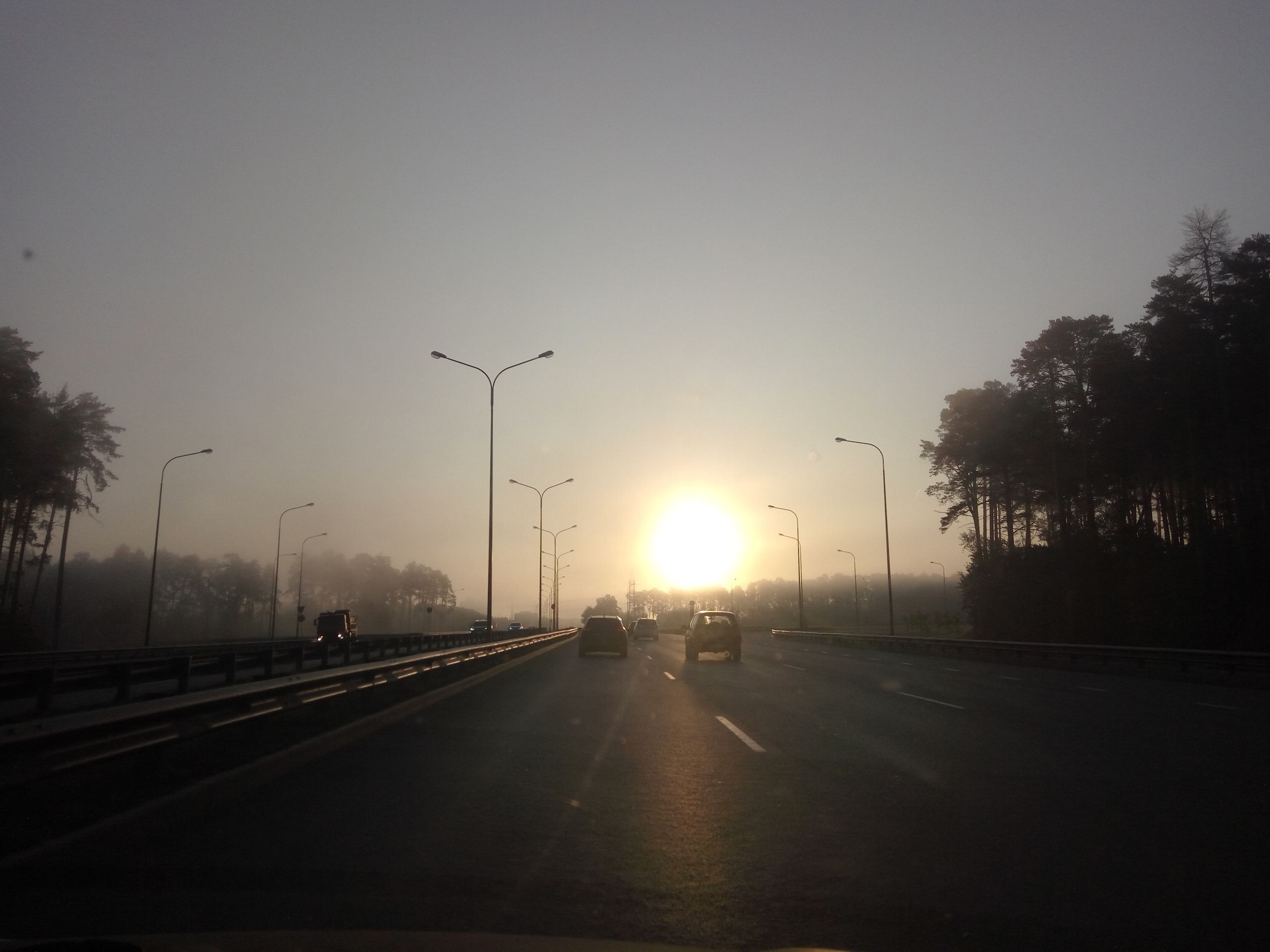 Утренний туман в Екатеринбурге
