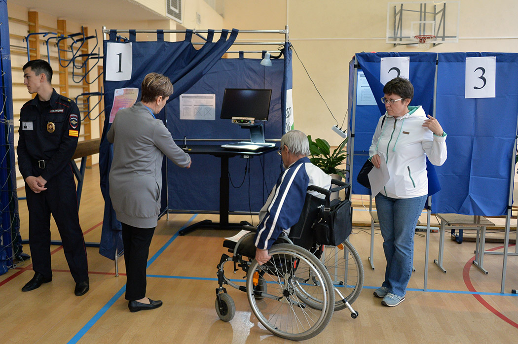 Кабинка для голосования инвалидов, людей с ограниченными возможностями здоровья